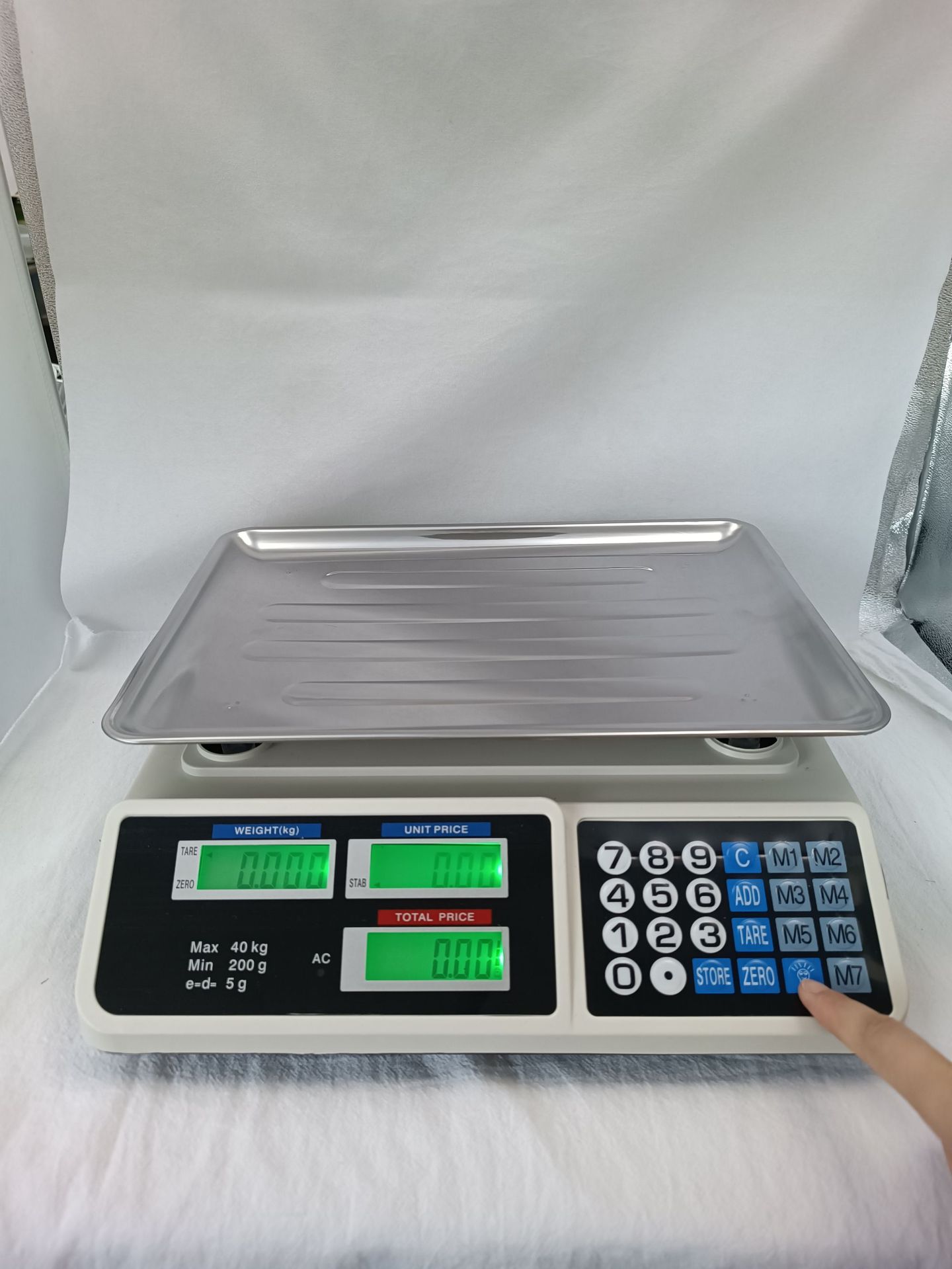 Accurate 40kg price calculation Fruit Weight Electronic counter counting commercial weight scale