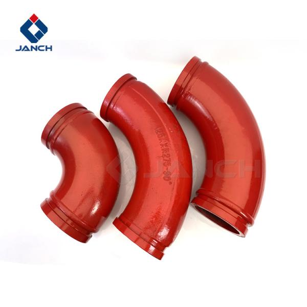 High Manganese Steel Casting Bend Concrete Pump Elbow Single Layer Wear Resistant