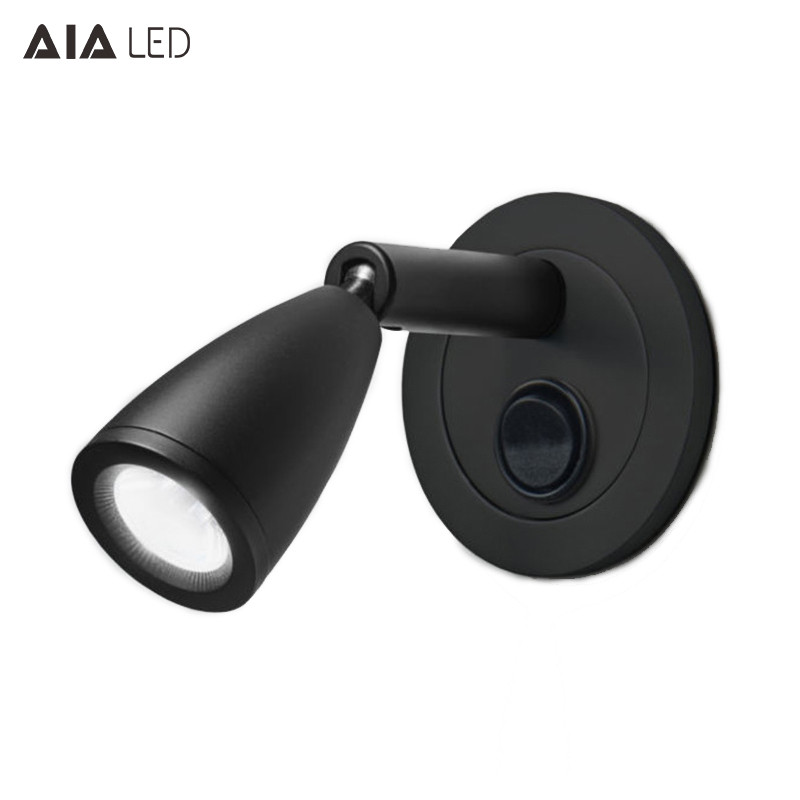 Surface mounted hotel 3W pulldown led bed wall lamp for bedroom accordion wall lamp for bedside