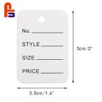 White Commodity 128gsm - 300gsm Coated Paper Materials Cardboard Gift Tags