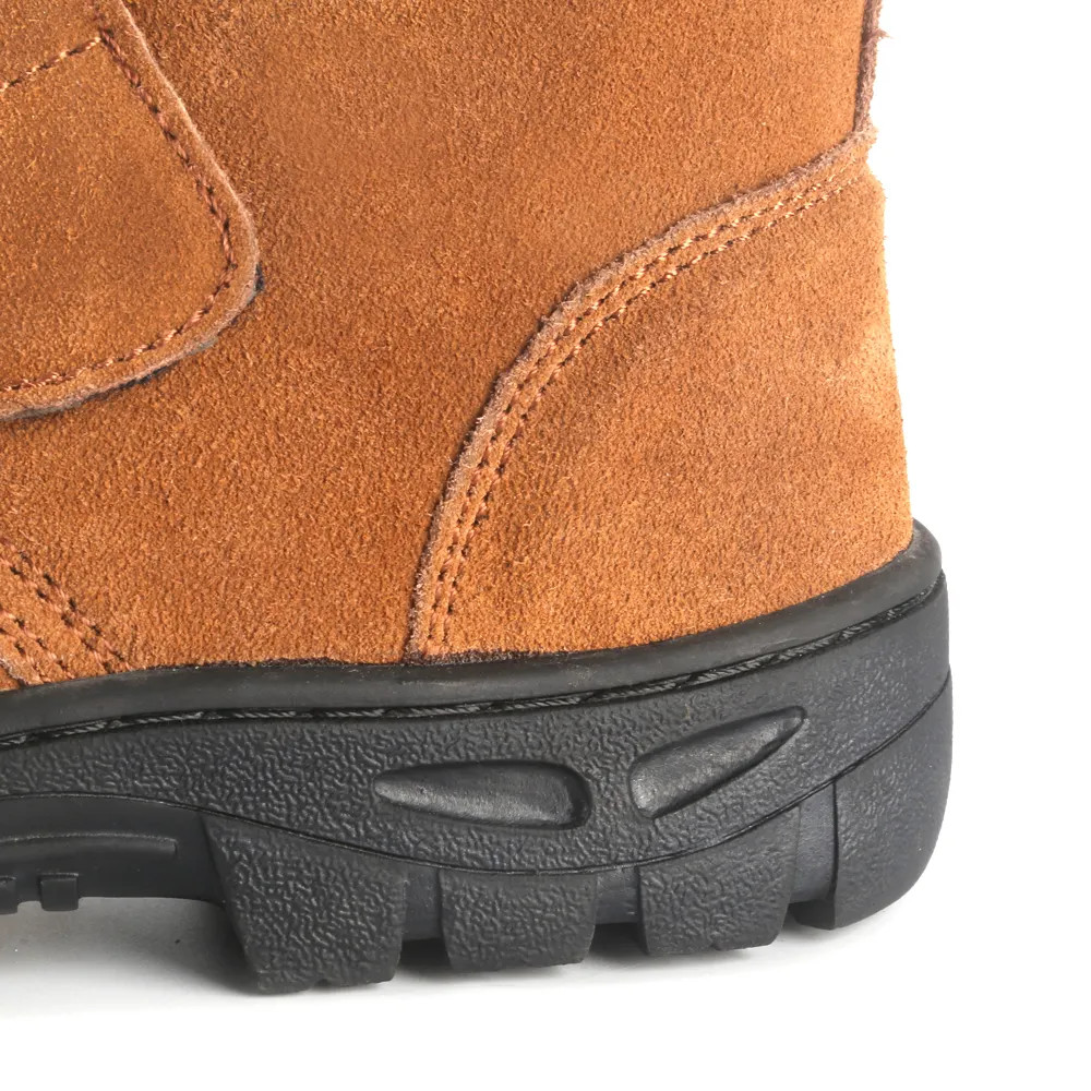 Unisex Welding Safety Shoes Mens Steel Toe Welding Boots Yellow