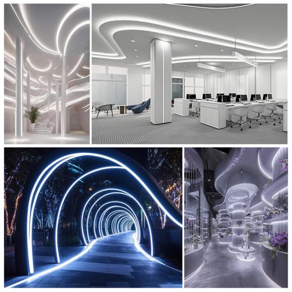 Top Bend 06*06 Outdoor LED Neon Strips DC12V DC24V IP65 IP67 Waterproof Flex Neon Lights