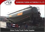 Carbon Steel V shape Bulk cement tanker trailers 3 axles silo cement carrier