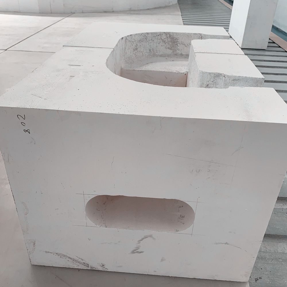 Little CaO Content White AZS Block Zircon Corundum Brick For Glass Furnace Manufactured By Henan Electrocast Refractory