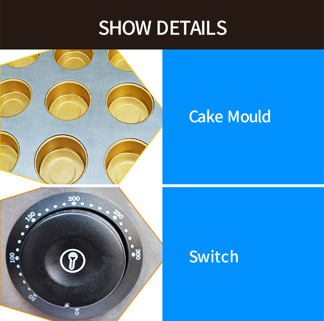 Solid Electric 9 Hole Red Bean Cake Making Machine 470*350*190mm