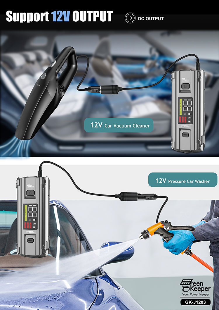 Car Emergency Battery Jump Starter UltraSafe Super Capacitor 3000A for Vehicles Truck