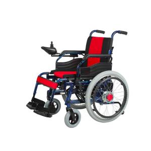 China DC220V 50Hz Drive Medical Wheelchairs / Lightweight Electric Folding Wheelchair wholesale