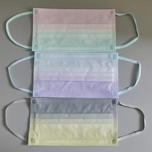 China 3ply Disposable Face Mask Elastic Ear Loop Colorful 3.5mm 5mm wholesale
