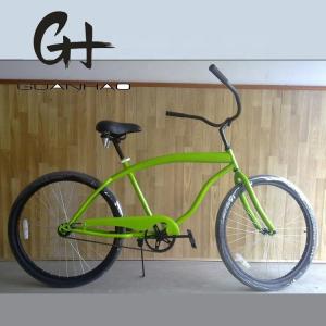 China 170MM Crank Comfortable Saddle 26inch Single Speed Coaster Brake Men Beach Cruiser Bike wholesale