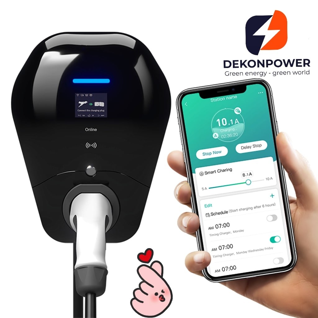 Level 2 OCPP 1.6J full function CE certified 7kW Smart Home EV Charger Type2 socket WIFI and 4G