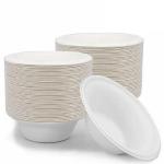 Restaurants Eco Sustainable Biodegradable Compostable Sugarcane Bagasse Bowl