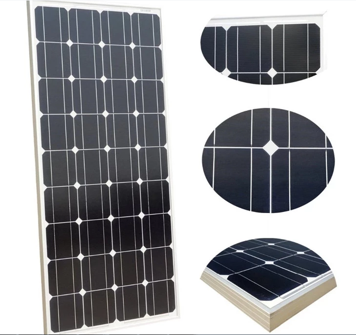 18V 24V 36V 48V Aluminum Glass Solar Panel 100w Rigid Solar Panel High Performance