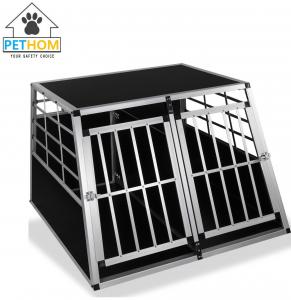 China XXL Dog Cage Transport Partition Box Crate Dog Carrier 2 Door Puppy Training ZX104A2 wholesale