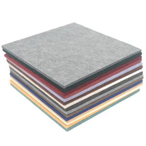 China Eco - Friendly Polyester Fiber Acoustic Panel Customized Colors Sound Proof 9mm wholesale