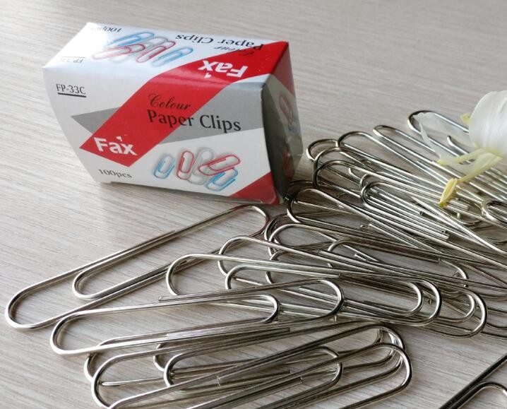 Fatory Hot Sale 100 PCS/Box Zinc Finish 33mm Round Metal Paper Clips