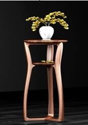 1050mm Height Flower Display Rack Uruguay Rose Wood Material For Living Room