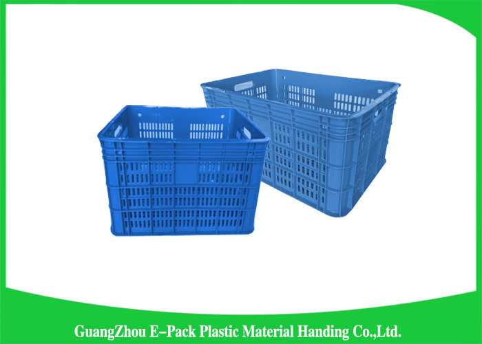 Vegetable And Fruit Apple Plastic Food Crates for Supermarket Heavy Duty