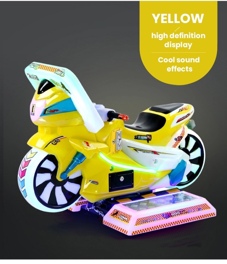 Coin Operated Kiddie Ride Machines Racing Motorcycles 110/220V 180W