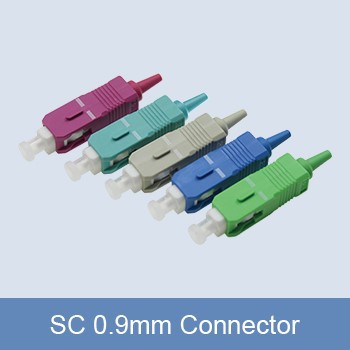 Single Mode FC Connector 0.9mm Simplex Fiber Connector With UPC/APC Polish