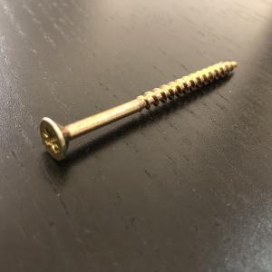 China DIN7505 Zinc Plated Wood Deck Screws Countersunk Head Steel M4.0 x 75MM wholesale