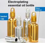 10ml 20ml 30ml 50ml Electroplate Gold Color Luxury Cosmetic Packaging Glass