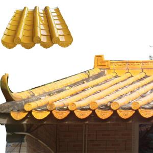 China Traditional Terracotta Chinese Temple Roof Tile 180*180mm Flat Tile Ceramic Historical Restoration wholesale