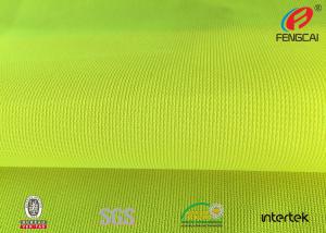 China Durable Reflective Fluorescent Material Fabric , Green Reflective Fabric Clothing wholesale