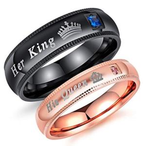 China Couples Matching Promise Rings For Boyfriend And Girlfriend wholesale