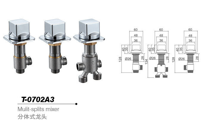 Bathtub mixer,Faucet,T-0702A3