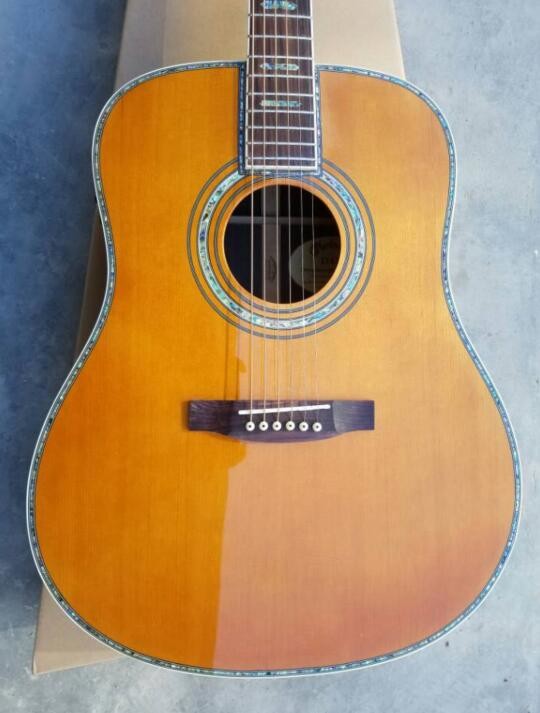 Wholesales Classical Acoustic Guitar Martin 41" Solid Spruce Top Rosewood back&side 301 EQ all Real Abalone Binding