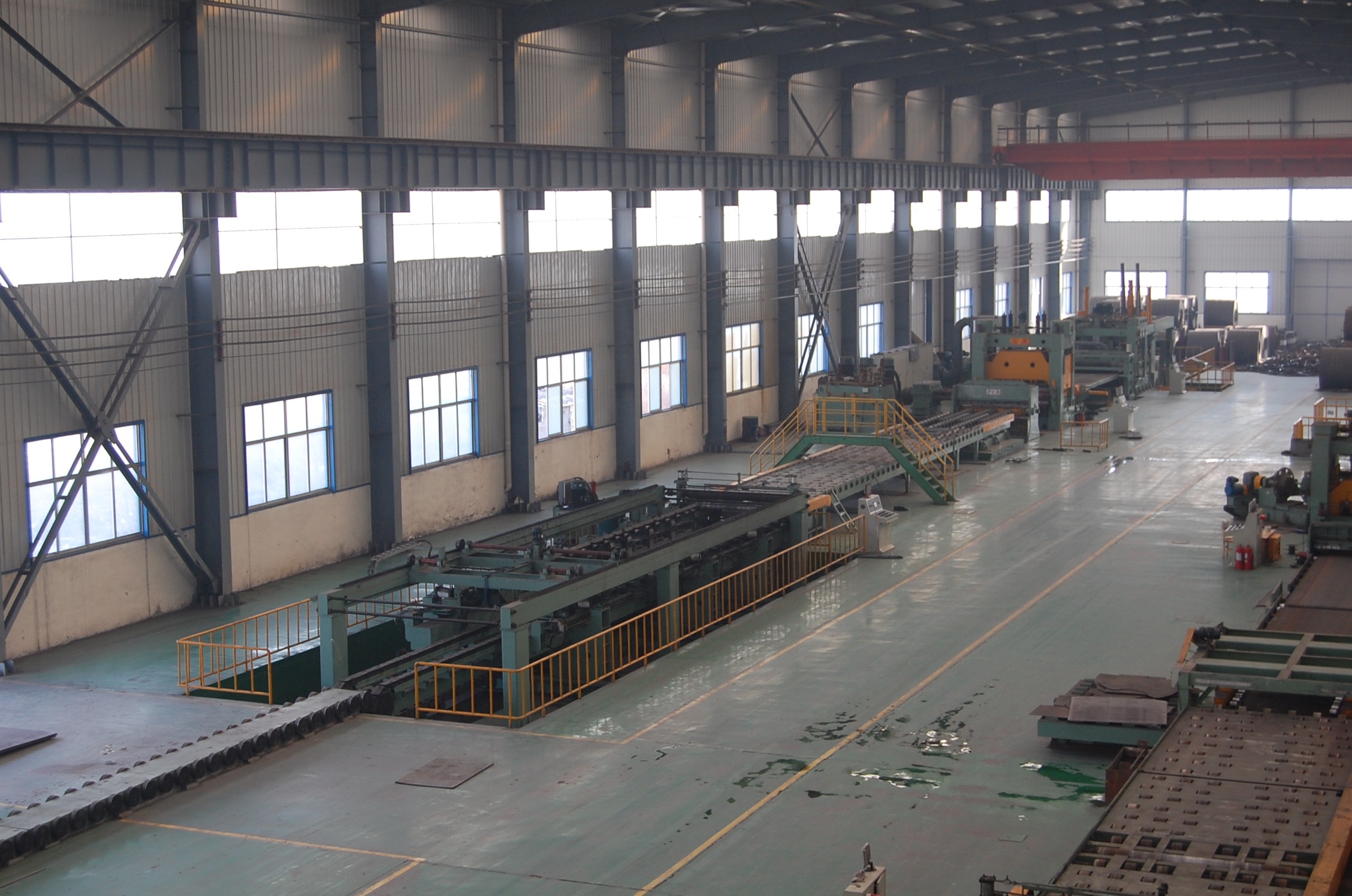 Precision Leveling Mobile Shear Production Line for Metal Coil Uncoiling in Steel Mill