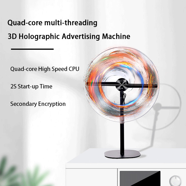 Museum Hologram Fan Advertising Stunning Holographic 3D Projection Fan
