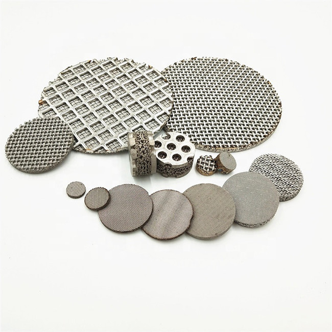 5 - 40um Sintered Wire Mesh , Stainless Steel Woven Wire Mesh Filter Screen