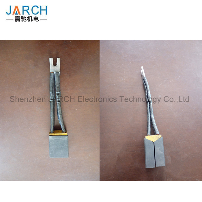 Concave Radius Slip Ring Carbon Brush For Vacuum Cleaners / Power Tools