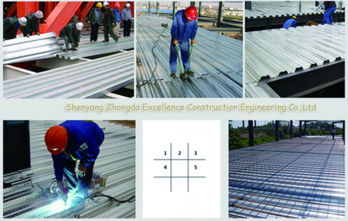Galvanized Corrugated Steel Floor Decking Sheet Composite Metal Deck