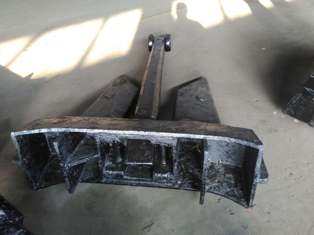 HHP Black Painted Baldt Stockless Anchor , Baldt Anchor And Chain 200kg To 50000kg
