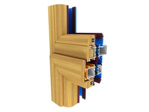 China Architectural intricate 6063 extruded Wood Transfer Aluminum wholesale