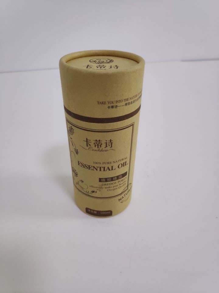 Luxury custom printed logo paper tube cosmetic packaging box for essential oil