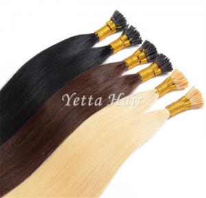 China Pure 24 Inch Pre Bonded I Tip Hair Extensions With Soft And Silky wholesale
