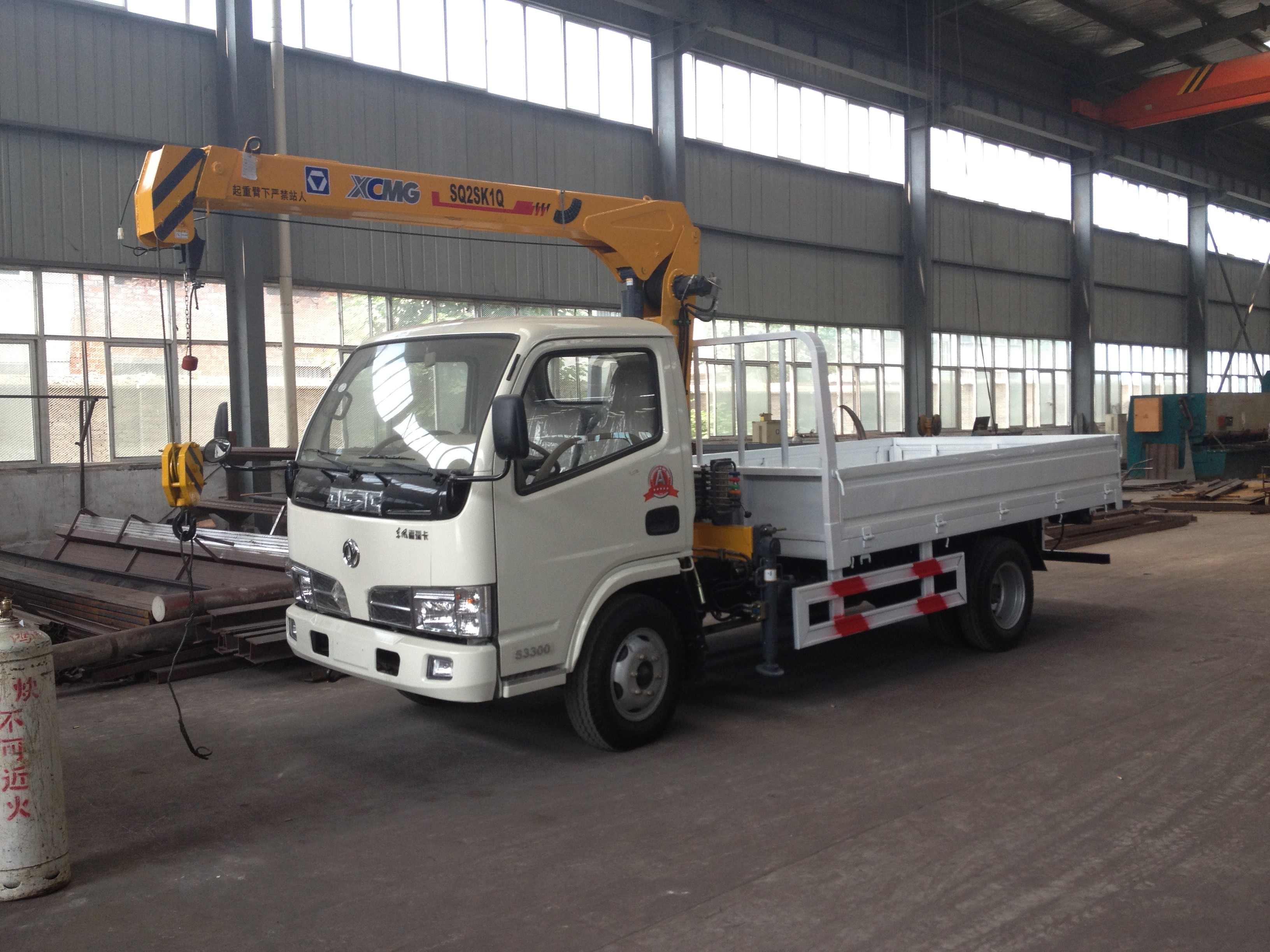 High Capacity 7 Ton Truck Loader Crane For Construction ISO Standard