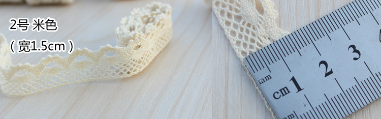 mixed color 20yards/lot(1.0cm wide) Cotton Crochet Lace Ribbon Wedding Sewing Bridal Bow L