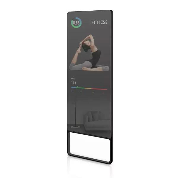 Floor Standing Smart Fitness Mirror , Full Body Workout Mirror 500 Nits 1920