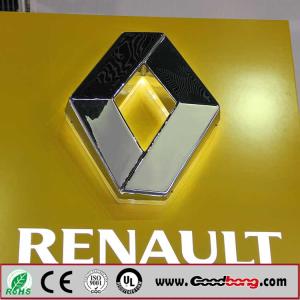 China vacuum thermoforming chrome logo for car dealership wholesale