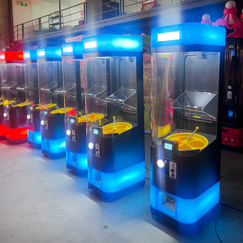 Crane Machine Coin-Operated Candy And Toy Vending Machine Features Capsule Toys Bouncy Ball Gacha Plastic Gumball