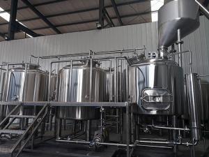 China 1500L Three Vessels Brewhosue Beer Brewing Equipment System Wiht Hopper wholesale