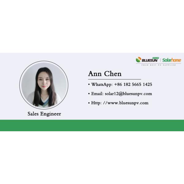 Bleusun 370w Solar Panel Half Cell 375w 380w 120cell Full Black Solar Panel Stock in US Long Beach Warehouse With UL