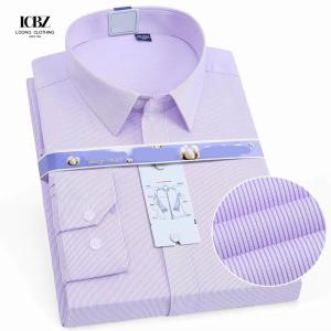 China Long-sleeved Slim Business Dress Shirt Free Professional Fairly Used Glossy for Adult Men wholesale