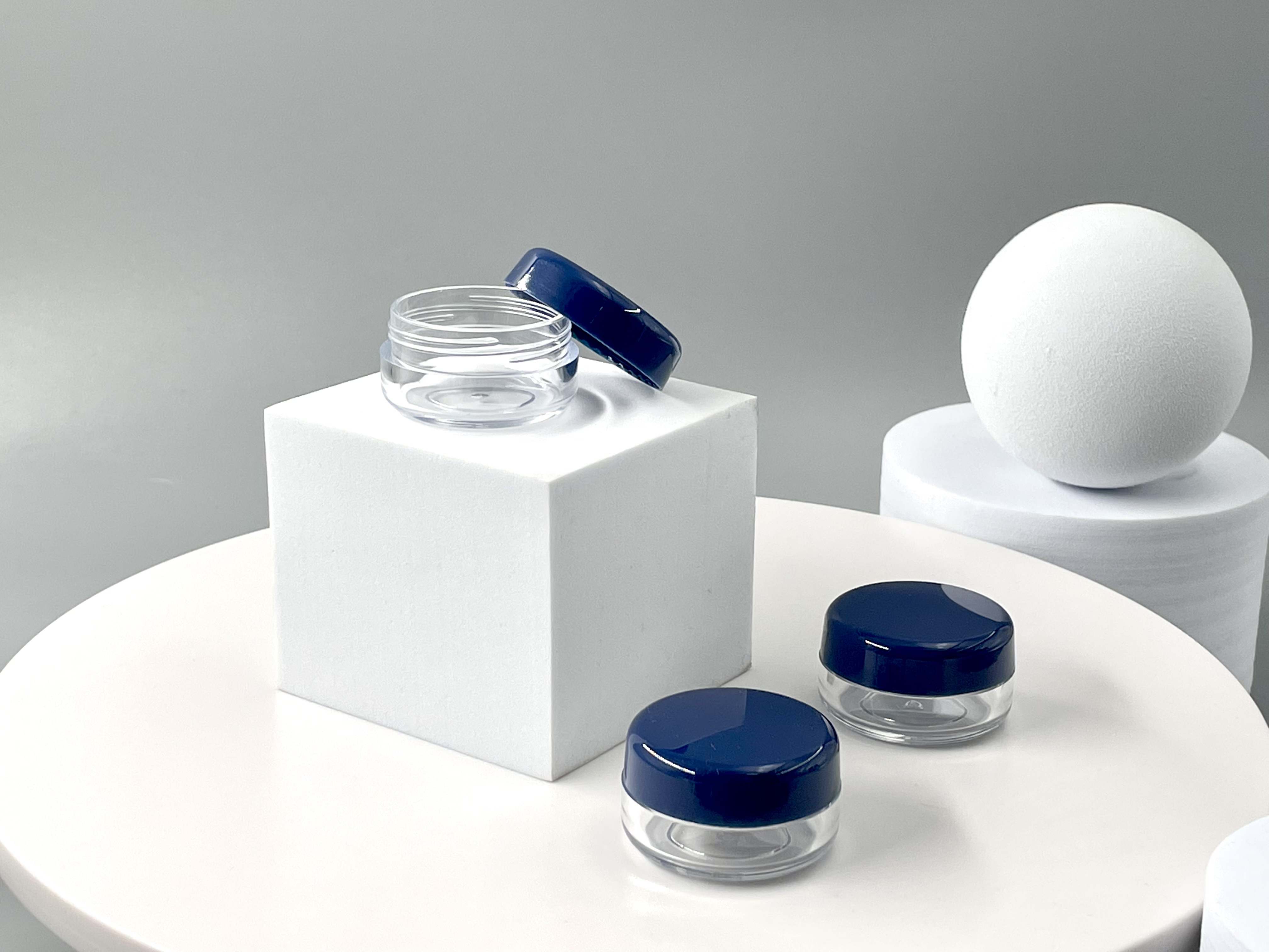 30g 50g PP Frost Body with Sliver Lid Facial Cream and Eye Cream Empty Cosmetic Jar