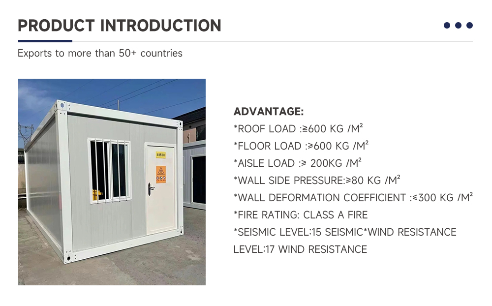 Detachable Prefabricated Mini House with Customized Wall Material 50mm EPS/Rockwool and Easy Assembly