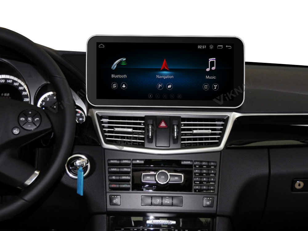 12.3 Inch GLC Mercedes C Class Radio With IPS Screen GPS Navigation